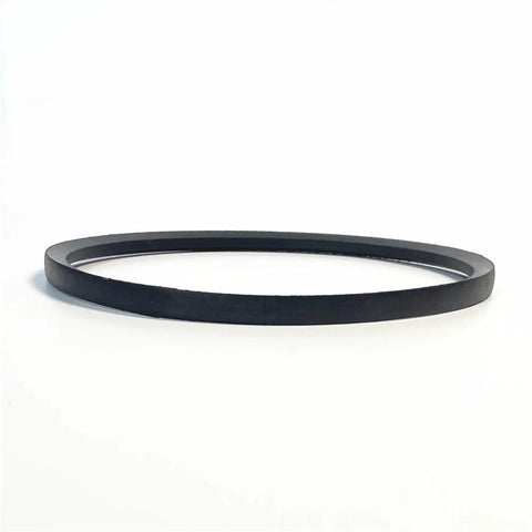 Rock Hard Heavy Duty V Belt For Serious Industrial Conveyor Rigs And Power Machines Solid Rubber Construction, close-up view.