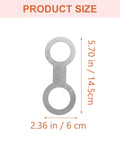 Product size measurement for Hardcore Rock Solid Hella Reliable Saxophone Repair Toolkit with heavy duty metal adjustment screws.