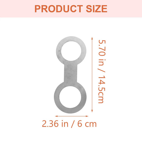 Product size measurement for Hardcore Rock Solid Hella Reliable Saxophone Repair Toolkit with heavy duty metal adjustment screws.
