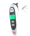 Dualscan Prime Ear And Forehead Thermometer With Food And Bottle Readings For Babies And Nursery Use Kid Friendly Ear And Forehead Temperature Readings Fever And Object Temp Sensor Baby Food Thermometer HSA Eligible, front view