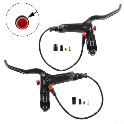 2-Pin Hydraulic Brake Lever For Ebikes And Scooters, Durable Aluminum Alloy Build, 22.2 Mm Handlebar Fit, Easy Install