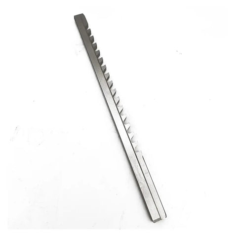 Push Type C Broach Cutting Tool 5/16 Inch Size With Shim for CNC Metalworking Machining Tools, side view showing teeth