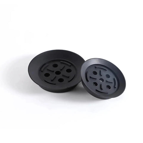Heavy Duty Industrial Pneumatic Vacuum Sucker Pad For Powerful Manipulator Lifting H125 Model in black rubber, designed for stable lifting.
