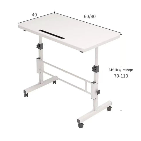 Rolling Ergonomic Standing Desk With Smooth Wheels Adjustable Height Desktop Laptop Workstation Level Up Your Remote Grind Straight Up dimensions 80x40cm with adjustable height from 70-110cm.