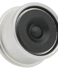 Close-up of 4 Pack Trailer Axle Hub Dust Caps 2 Inch Rubber Plug Replacement For Boat Trailers Fits 2000 To 3500 Lb Axles.