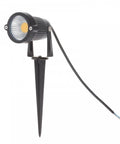 Dope High Power Outdoor COB LED Landscape Lights Pack Of 2 With Spiked Stands, 5W Warm White, Cast Aluminum, Single Light