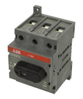 OT63F3 1SCA105332R1001 3-Pole Front Operated Base Mounted DIN Rail Switch Disconnector Non-Fusible 63A 750VAC 22kW
