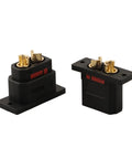 Hella Reliable Heavy Duty Gold Plated Qs8ps Connectors 130a Anti Spark Ev Battery Plugs showing two connectors with copper pins.