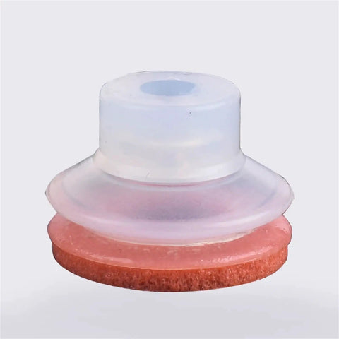 Top Notch Big Head Vacuum Sucker Pad Sponge Chuck with three-layer rubber for pneumatic manipulators, HM-15S1 design.