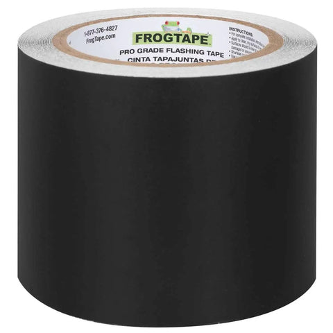 Pro Grade Flashing Tape For Windows And Doors, 3.75 Inch Wide, 30 Foot Roll, All Weather And UV Resistant, Black