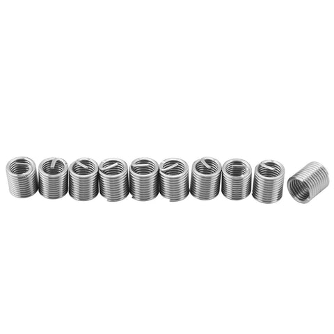 Wire inserts from 60 Piece Stainless Steel Thread Repair Kit For Screws And Fasteners With Wire Inserts And Thread Sleeves DIY Repair Solution