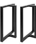 Beefy Heavy Duty T Shape Metal Table Legs 28x24 Inch Industrial Desk Legs Set Black 2 Pack Engineered To Hold Up To 800lbs