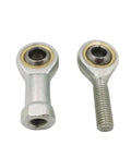 Workhorse Metric Male Left And Female Right Thread Rod End Bearings With Self Aligning Swivel Design, metal construction.