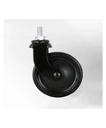 Side view of a 3-inch lead screw caster with brake, part of Four Pack 3 Inch Lead Screw Casters With Brakes, Silent Universal PP Wheels.