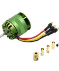 High Power 4000KV Brushless Motor For 450 Class Drones And Helicopters, Snaps In Without Tools, green motor and connectors