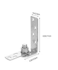Heavy Duty Stainless Steel Auto Rebound Door Hinges For Cabinets And Bar Counters with measurement details