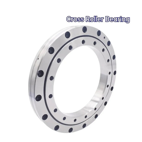 Kickass Cross Roller Bearing For Cnc Rotary Turntables Tight Fit 360Mm X 435Mm X 25.4Mm showing polished steel and drilled holes.