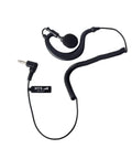 Listen Only 3.5mm G Shape Earbud Earpiece With Over Ear Hook For Two Way Radios MP3 CD Players And More Adjustable Left Or Right Ear Fit