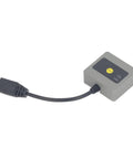Fixed Mount Industrial Barcode Scanner With Beefy Aluminum Alloy Housing Reads 1D 2D And QR Codes Fast At 120fps Auto Sensing And Button Trigger