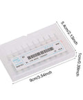 10 Piece Tungsten Steel Drill Bit Set 0.3 to 1.2 Millimeter for PCB Circuit Board Drilling Kit in a transparent case