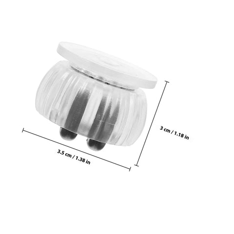 Cabinet Wheel Furniture Casters with Brake, Silent ABS Mobility Base, clear 3.5 cm size with dimensions, ideal for furniture
