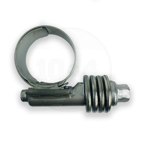 Front view of Breeze CT-9410 Aero-Seal liner clamp with stainless screw; fits 9/16-1-1/16 in diameter.