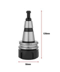 Heavy Duty ISO30 Balance Collet Chuck Made From Stainless Steel for CNC Milling, 120mm height, 50mm diameter.