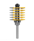 Adjustable 2 Tooth Finger Joint Router Bit For Woodworking Pros, 8mm To 16mm Shank milling cutter with stainless steel design.