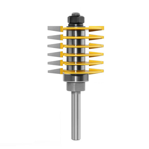 Adjustable 2 Tooth Finger Joint Router Bit For Woodworking Pros, 8mm To 16mm Shank milling cutter with stainless steel design.