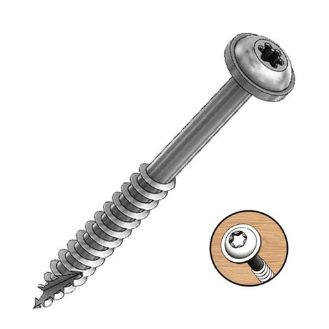 Built Tough 2.5 Inch Pocket Screws For Pocket Hole Joints Self Tapping Coarse Thread Great For Softwood And Plywood Anti Corrosion Finish 35