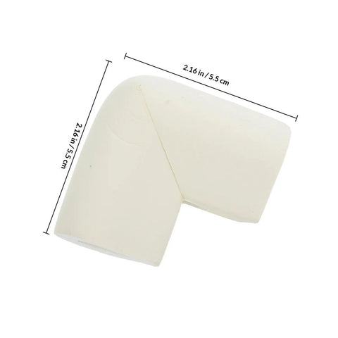 U Shaped Foam Corner Protectors 12 Piece Set for furniture edges and photo frames, white foam corner, 2.16 inches square