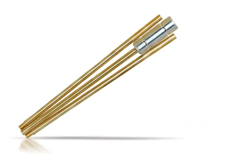 Rock Solid Brass 33 Inch Muzzleloader Range Rod With Ergonomic T Handle Grip Built For Lifetime Durability And Heavy Use At The Range