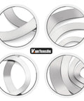Badass Rock Solid 240 Piece Wave Washer Assortment Kit Using M3 To M25 Metric Sizes Made From Top Shelf 304 Stainless Steel close-up of washers.