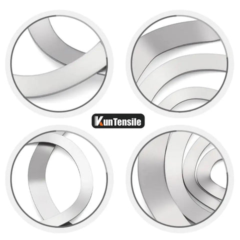 Badass Rock Solid 240 Piece Wave Washer Assortment Kit Using M3 To M25 Metric Sizes Made From Top Shelf 304 Stainless Steel close-up of washers.