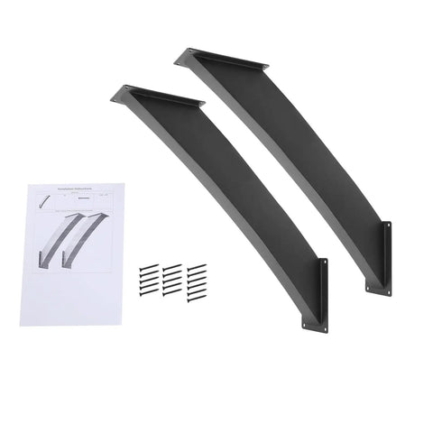 Beefy 4x4 Pergola Brackets For Wood Posts And Beams Black Iron Corner Support Braces For Treehouse Pavilion Garden Cottage Heavy Duty Angle Brackets In 15 Or 23 Inch Length
