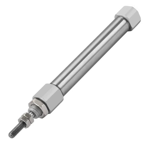 Slim Stainless Steel Air Pneumatic Cylinder CDJ2B 10 40 With M5 Port 10mm Bore 40mm Stroke Double Acting Single Rod side view