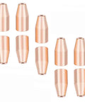 Pro Grade Copper Tip Attachment For Portable Laser Welding Gun Wire Guide Nozzle Set 1.2mm 10 Pack Multi Angle Nozzles