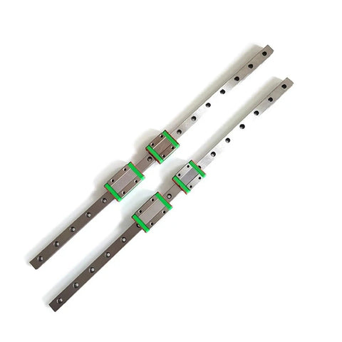 12mm Linear Rail System With Heavy Duty Block For 3D Printers And CNC Machines, Pro Grade High Precision Hardened Bearing Steel Rails