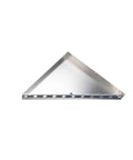 Triangular Corner Shower Bench 21.5 By 21.5 By 30 Inches, Self Supporting One Piece Frame, 400 Lb Capacity, Easy Install With Mounting Hardware