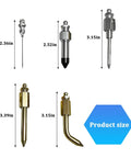 Must Have Car Grease Gun Accessory Kit 7 Piece Universal Fit With Steel Needle Dispenser Rubber Joint Nipple Sizes