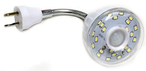 Motion Activated LED Night Light For Plug In Outlet White With Photocell Sensor Auto On In Darkness Energy Saving Light