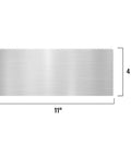 Go-To Comfort Grip Stainless Steel Trowel With V-Notch, 3/16 Inch By 5/32 Inch, Ergonomic Tile Spreader dimensions diagram