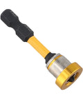 Strictly Straight Nail The Perfect Alignment Drywall Screw Driver Bits With Precision Depth Stop For Hassle Free Gypsum Wallboard And Plasterboard Installations Built Tough For Daily Pro Work, 50mm steel driver bit with yellow coated finish.