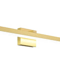 24 Inch LED Bath room Vanity Light Bar In Modern Gold Finish, Dimmable Over Mirror Wall Fixture For Sinks And Cabinets, White Acrylic Shade, Easy Mount, Anti-Corrosion Metal Back Plate