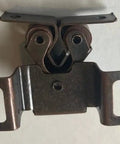 Double Roller Cabinet Door Catch Latch In Oil Rubbed Bronze For RVs And Boats, top view showing roller mechanism