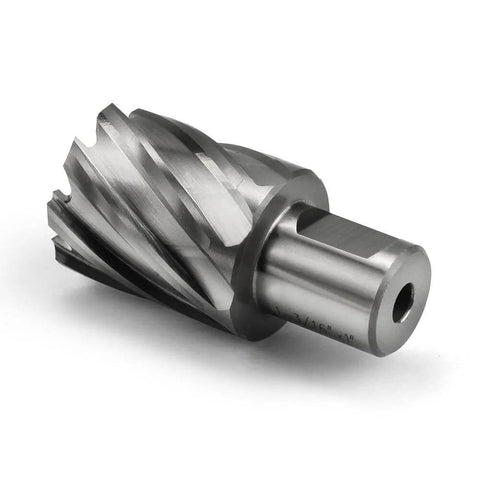Annular cutter, 1-3/16 in diameter, 3/4 in Weldon shank, HSS, for magnetic drill press