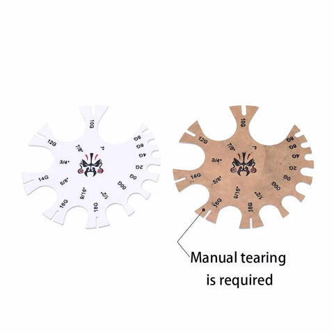 Top Notch Acrylic Piercing Gauge Measurement Wheel For Body Jewelry Tattoo Needle Sizing 18G To 1 Inch Smooth Rolling Ruler Design No Sweat And Dead Simple