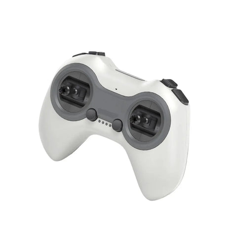 FPV Racing Drone Radio Transmitter 10CH 2.4G ERLS Protocol For Freestyle And Outdoor Racing, shown in a sleek white design