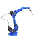 Heavy Duty Cnc Robotic Welding Arm For Metal Rack Assembly With No Sweat Programming And Multi Material Flexibility For Serious Shop Work And Fast Setup side view of blue robotic welding arm with torch