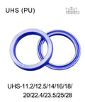 Badass Rotating PU Oil Seal Gasket 5mm Thick 19 To 35mm OD Hydraulic Sealing 2 Pcs Anti Extrusion High Tear Strength Low Friction Polyurethane Dynamic Rotary Pump Shaft Repair Kit For Home Garage Run Smooth As Silk Daily UHS PU seal rings